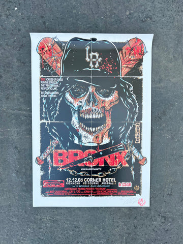The Bronx corner hotel baseball furies 2008 poster by Rhys Cooper (damaged)