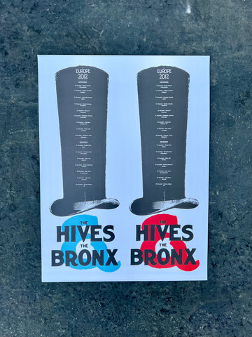 Bronx hives 2012 tour poster