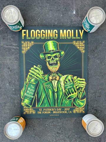 Flogging Molly/Mariachi el Bronx/Mighty bosstones 2017 St. Pattys day show poster