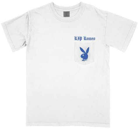 RIP ROMEO - WHITE POCKET TEE