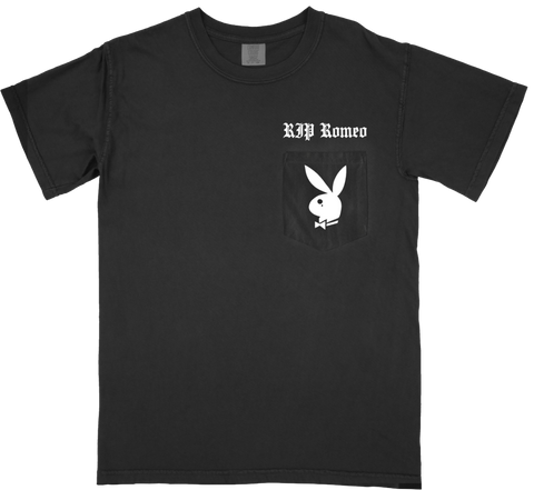 RIP ROMEO - BLACK POCKET TEE