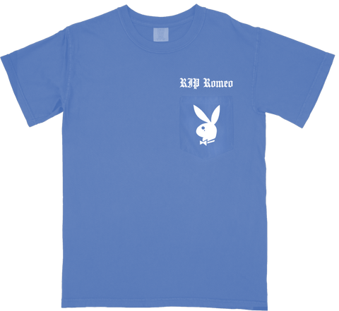 RIP ROMEO - FLO BLUE POCKET TEE