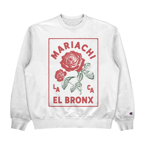 DE LA ROSE CREWNECK WHITE